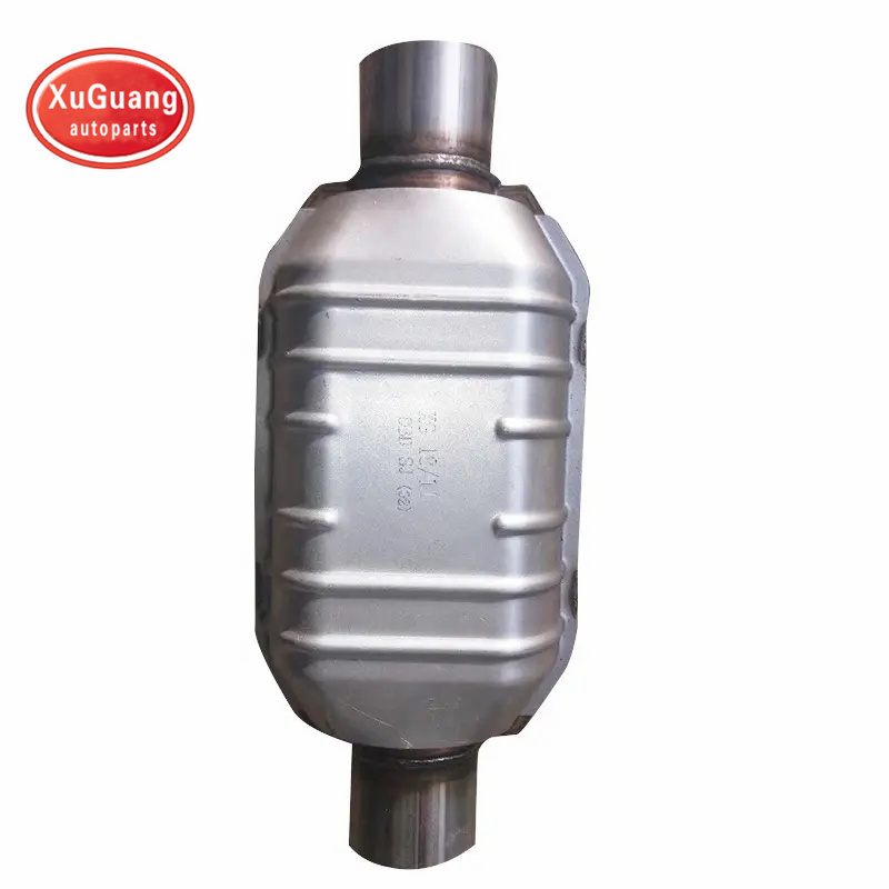 Oval Universal Catalytic Converter with Heat Shield