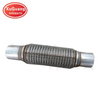 Weld in Flexible Exhaust Flex Pipe Universal Stainless Steel Auto Exhaust Flex Pipe Flexible Pipe with Outer Braid Mesh