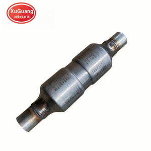 Stainless Steel Universal Round Catalytic Converter with Sensor Hole 114*550