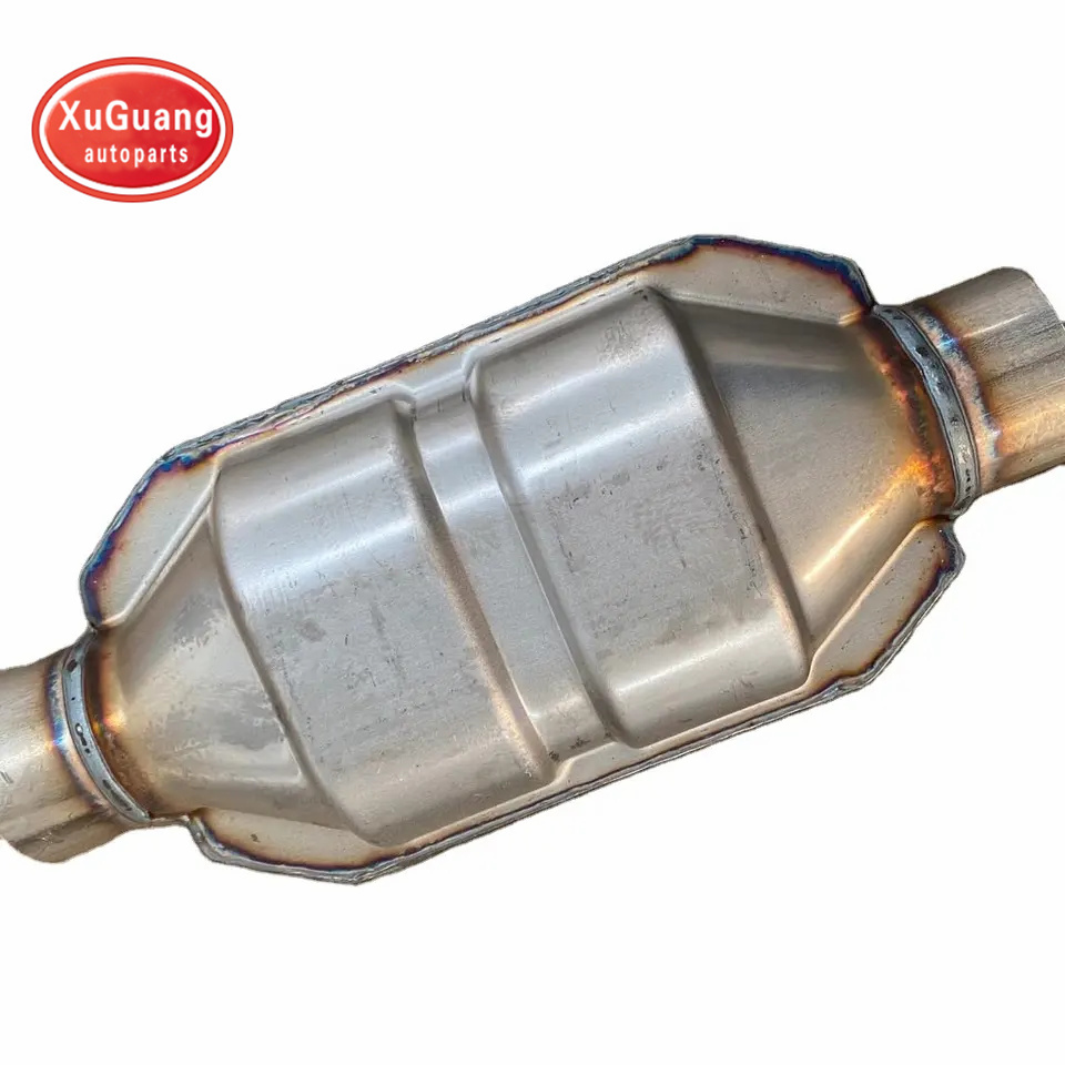 Oval Universal Catalytic Converter with Heat Shield